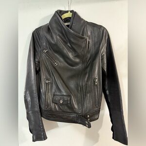 Vince Black Leather Outerwear